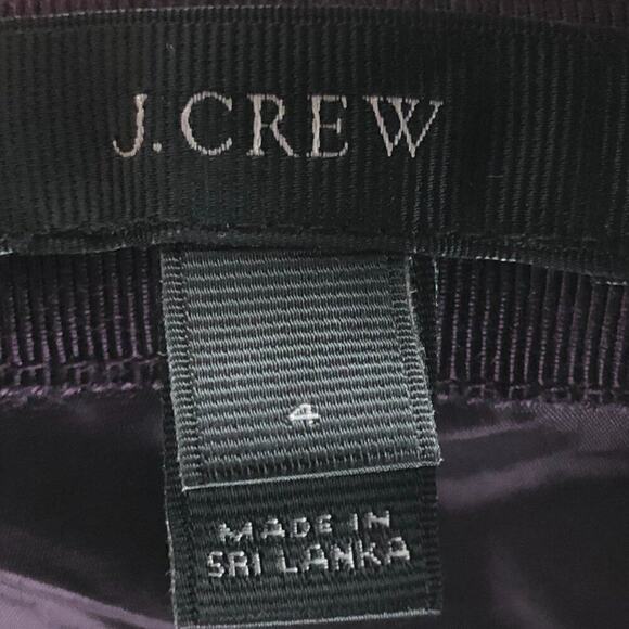 J. Crew No. 2 Pencil Purple‎ Wool Blend Tweed Skirt Size 4 - Picture 3 of 6